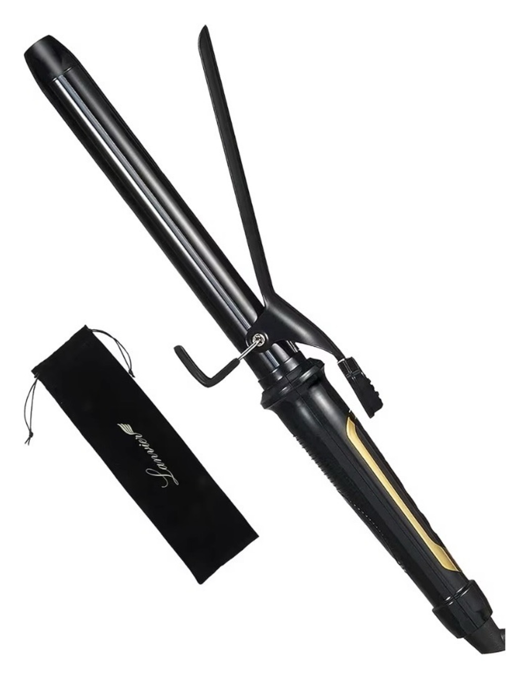 1 Inch Extra Long Hair Curling Iron with Ceramic Tourmaline Barrel